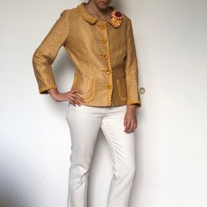 Moschino Cheap and Chic raffia statement jacket